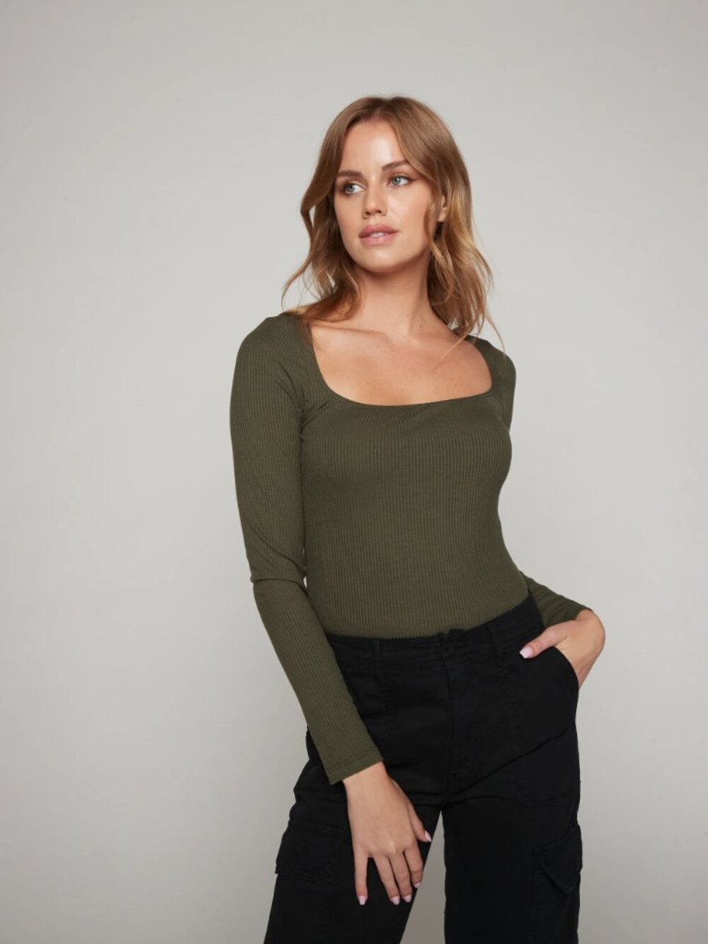 Sunday Ritual Olivia Long Sleeve Rib Top - Picture 4 of 4